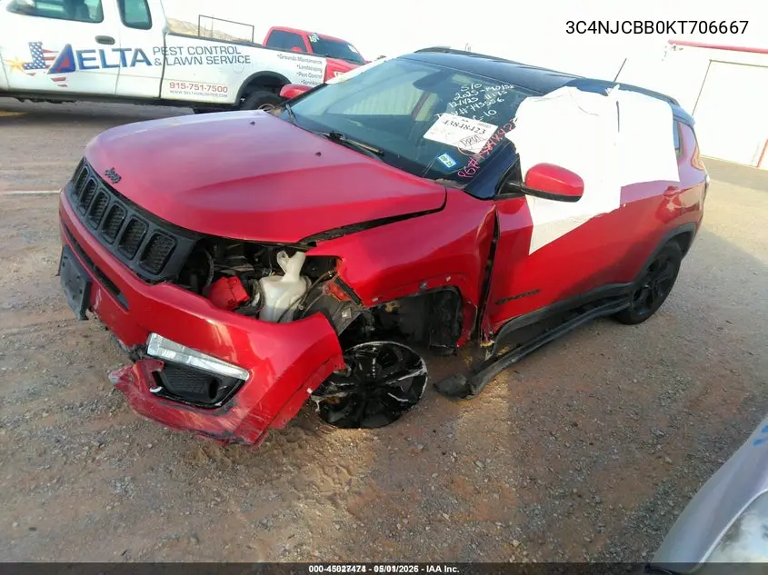 3C4NJCBB0KT706667 2019 Jeep Compass Altitude Fwd