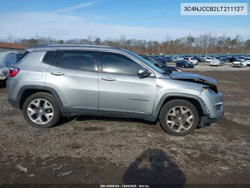 3C4NJCCB2LT211127 2020 Jeep Compass Limited Fwd