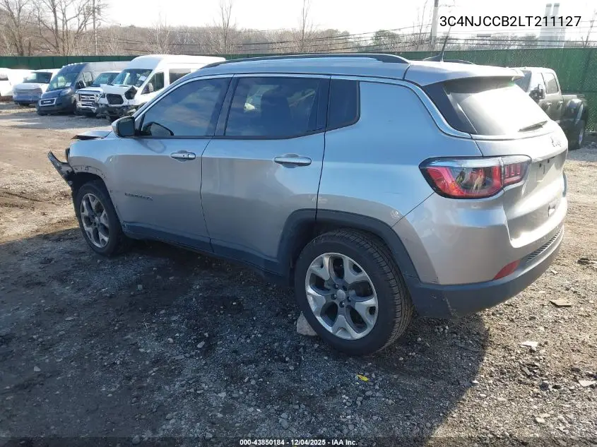 3C4NJCCB2LT211127 2020 Jeep Compass Limited Fwd
