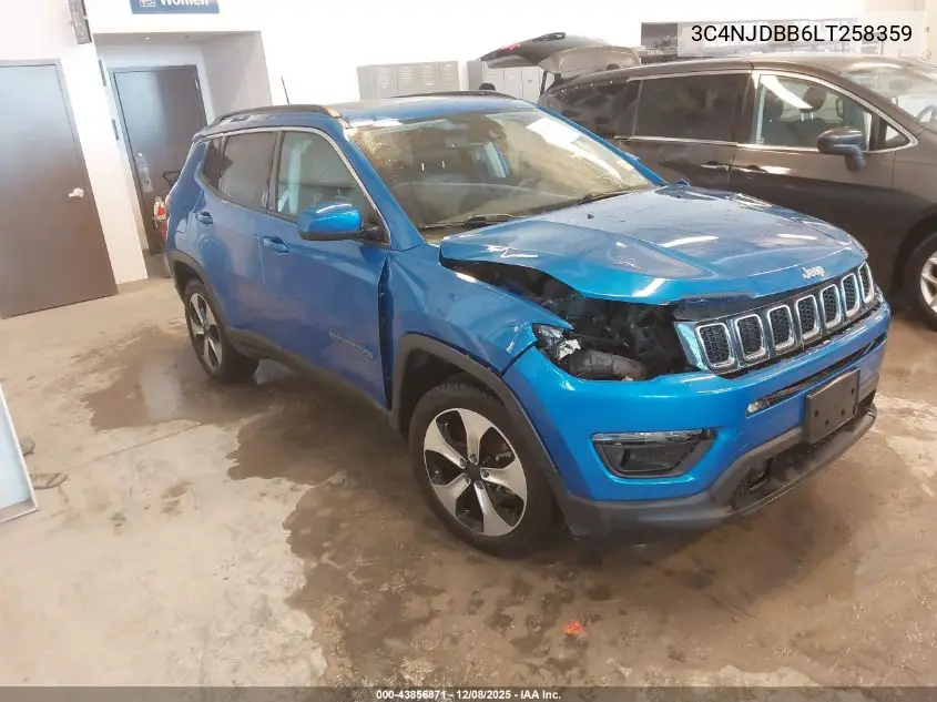 3C4NJDBB6LT258359 2020 Jeep Compass Sun And Safety 4X4