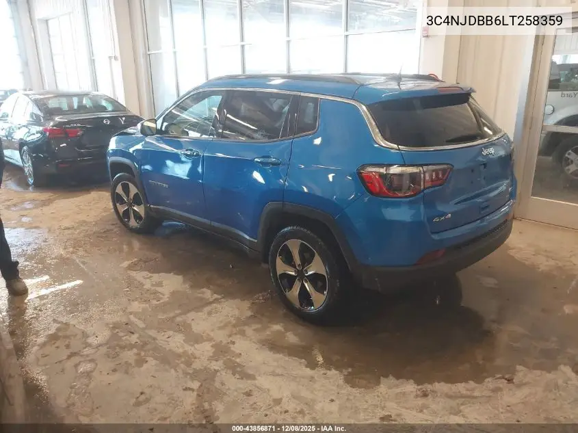 3C4NJDBB6LT258359 2020 Jeep Compass Sun And Safety 4X4