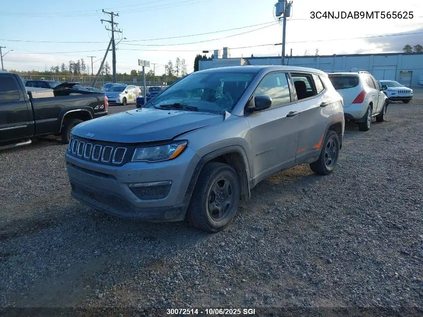 3C4NJDAB9MT565625 2021 Jeep Compass Sport