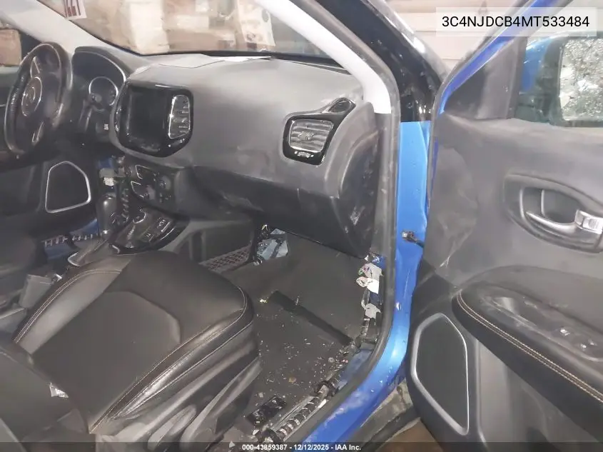 3C4NJDCB4MT533484 2021 Jeep Compass Limited 4X4