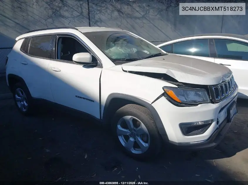 3C4NJCBBXMT518273 2021 Jeep Compass Latitude Fwd