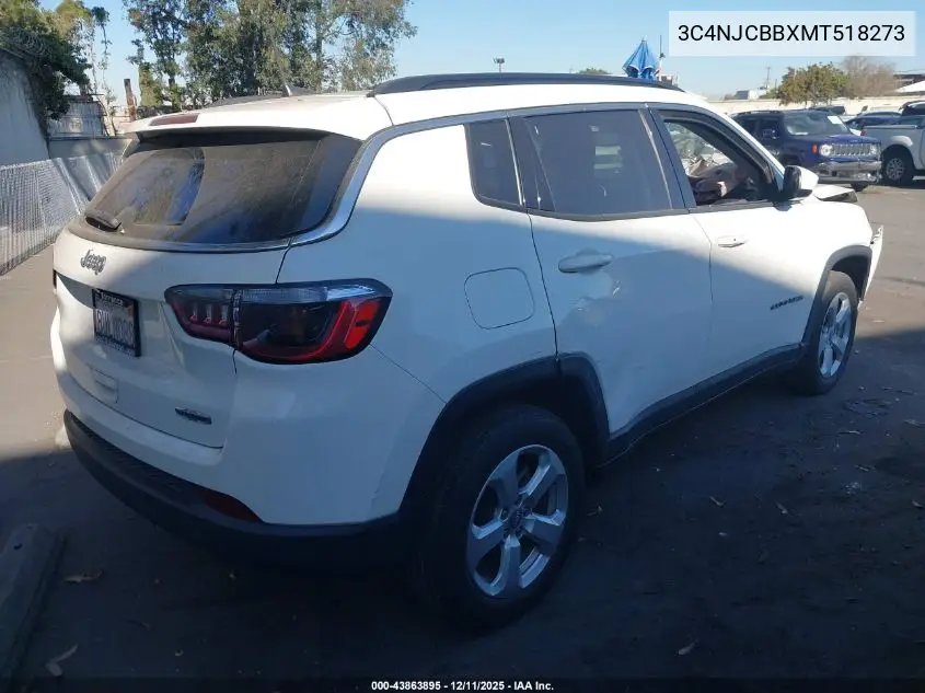 3C4NJCBBXMT518273 2021 Jeep Compass Latitude Fwd