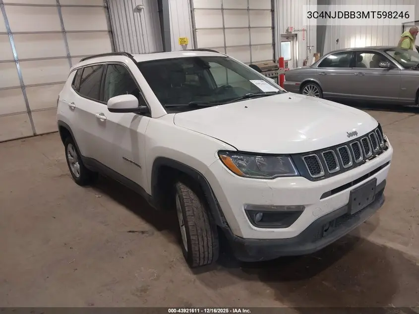 3C4NJDBB3MT598246 2021 Jeep Compass Latitude 4X4