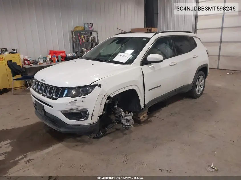 3C4NJDBB3MT598246 2021 Jeep Compass Latitude 4X4