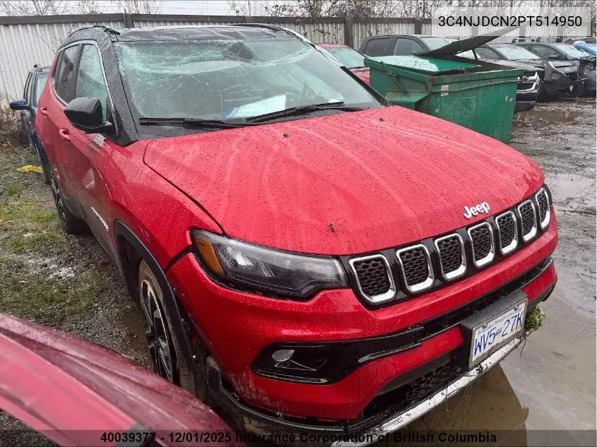 3C4NJDCN2PT514950 2023 Jeep Compass Limited