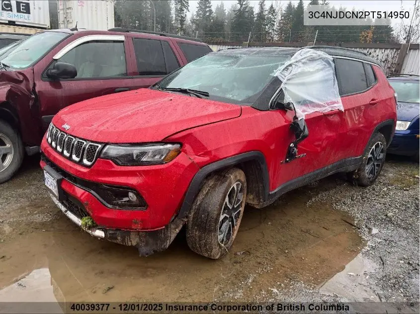3C4NJDCN2PT514950 2023 Jeep Compass Limited