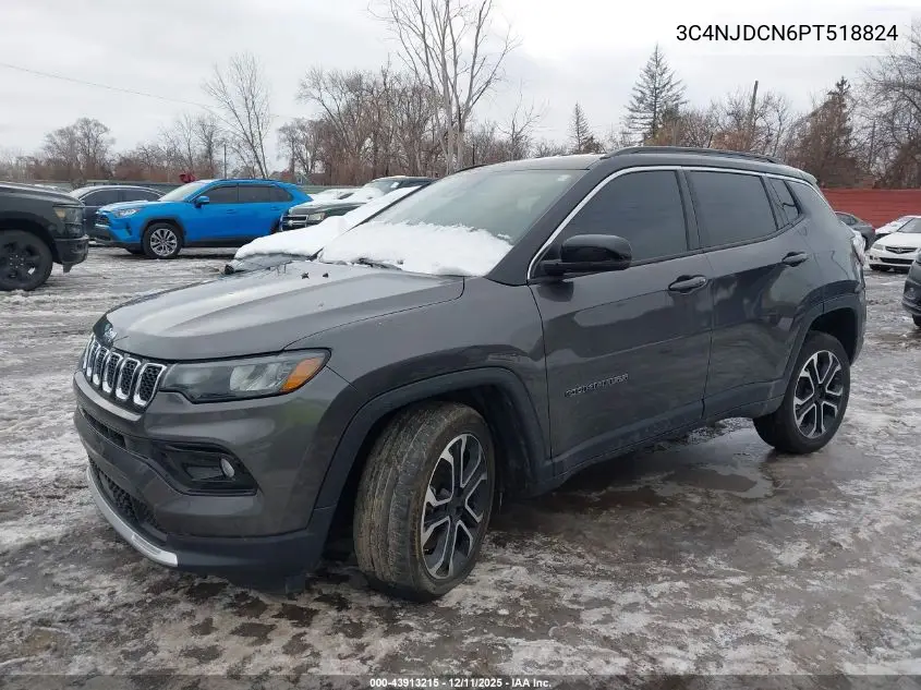 3C4NJDCN6PT518824 2023 Jeep Compass Limited 4X4