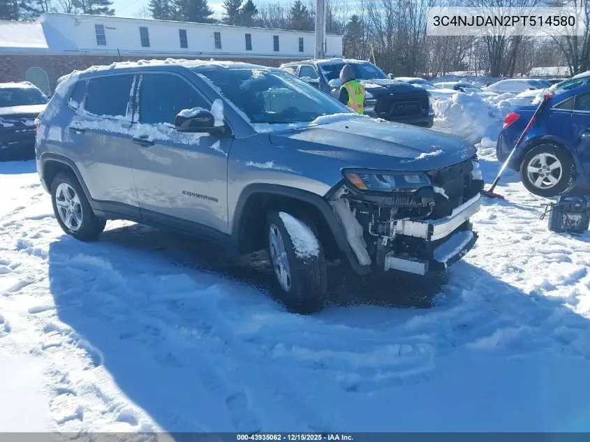 3C4NJDAN2PT514580 2023 Jeep Compass Sport 4X4