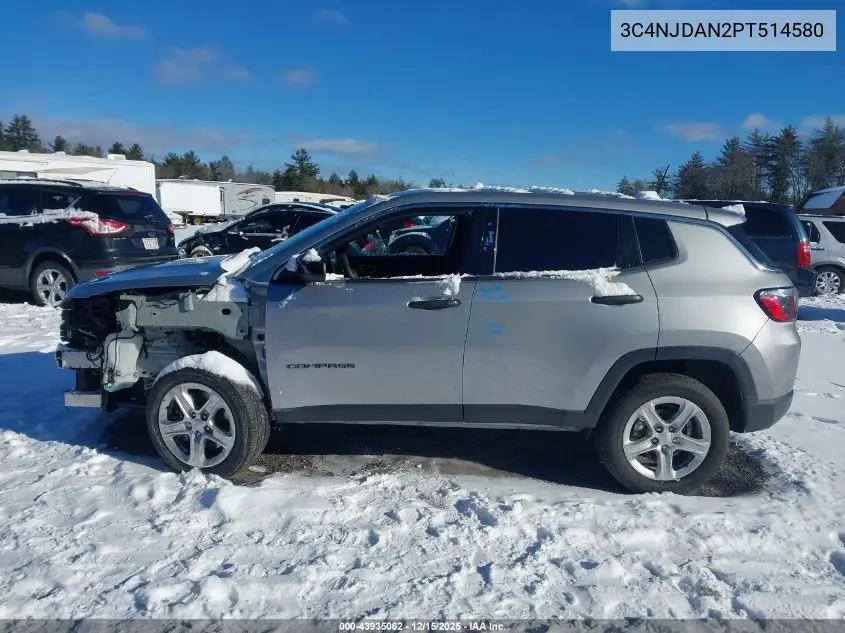 3C4NJDAN2PT514580 2023 Jeep Compass Sport 4X4