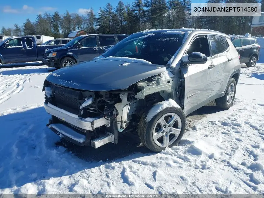 3C4NJDAN2PT514580 2023 Jeep Compass Sport 4X4