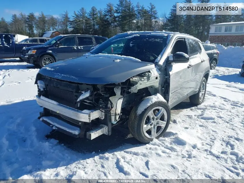 3C4NJDAN2PT514580 2023 Jeep Compass Sport 4X4