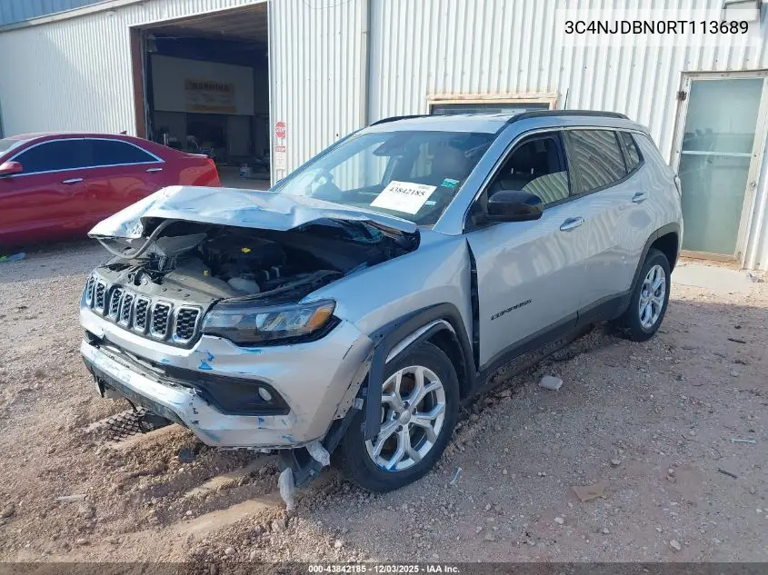 3C4NJDBN0RT113689 2024 Jeep Compass Latitude 4X4