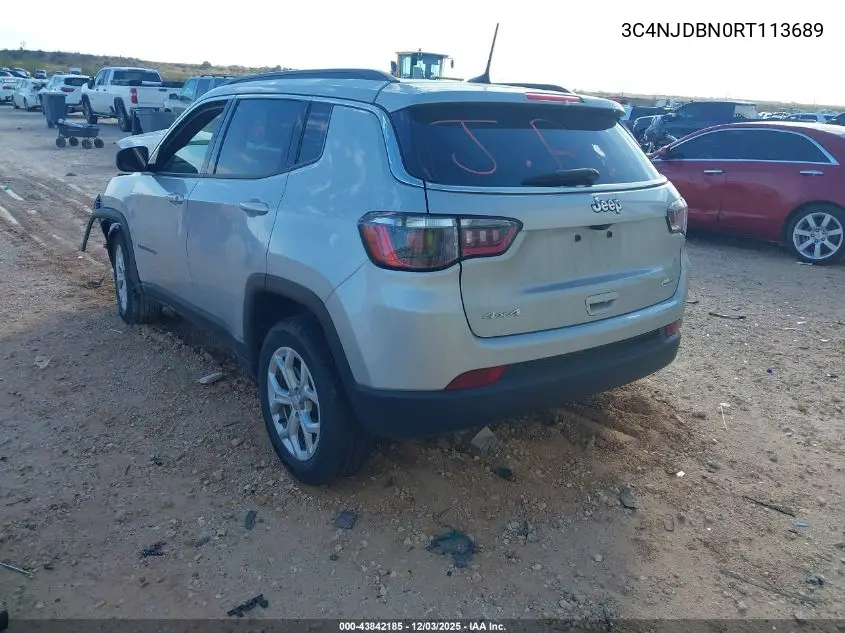 3C4NJDBN0RT113689 2024 Jeep Compass Latitude 4X4