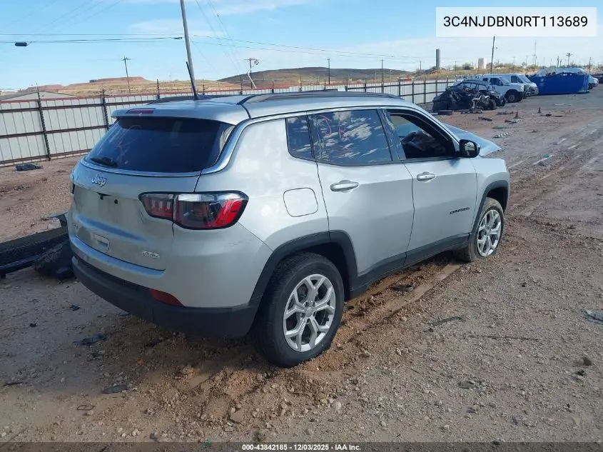 3C4NJDBN0RT113689 2024 Jeep Compass Latitude 4X4