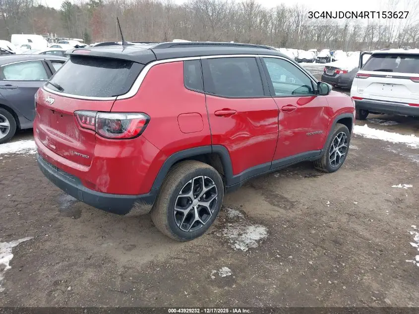 3C4NJDCN4RT153627 2024 Jeep Compass Limited 4X4