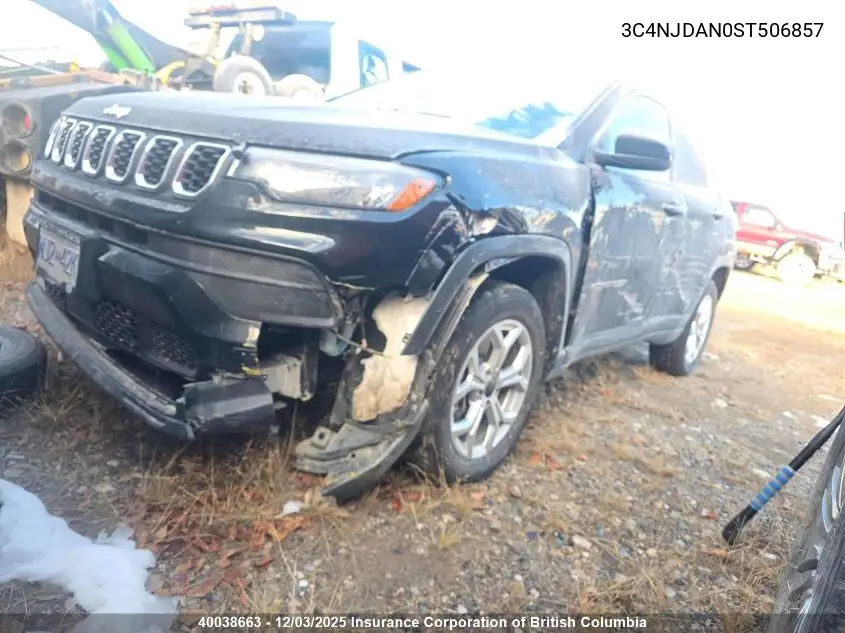 3C4NJDAN0ST506857 2025 Jeep Compass Sport