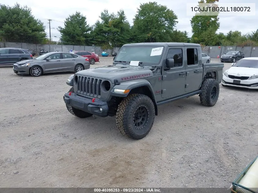 1C6JJTBG2LL180072 2020 Jeep Gladiator Rubicon 4X4