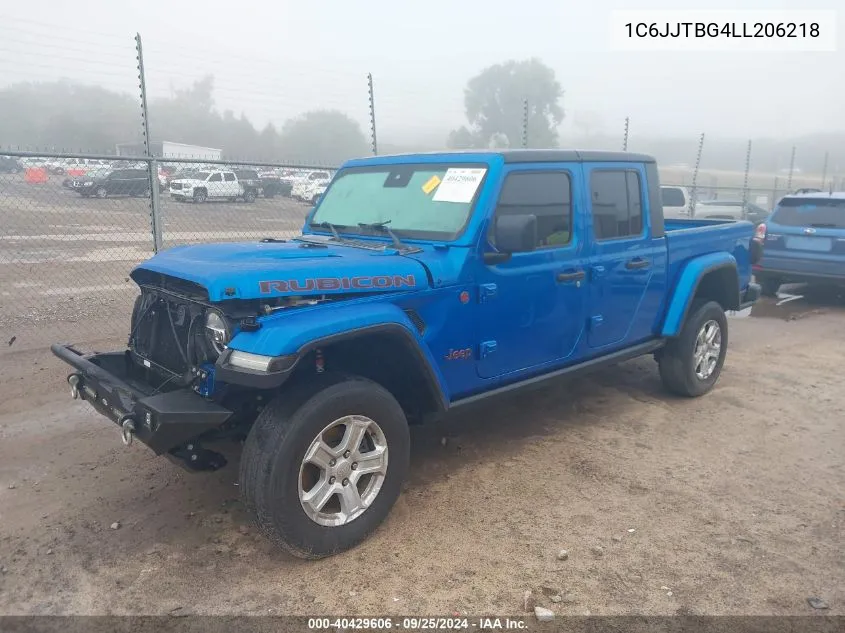 1C6JJTBG4LL206218 2020 Jeep Gladiator Rubicon 4X4