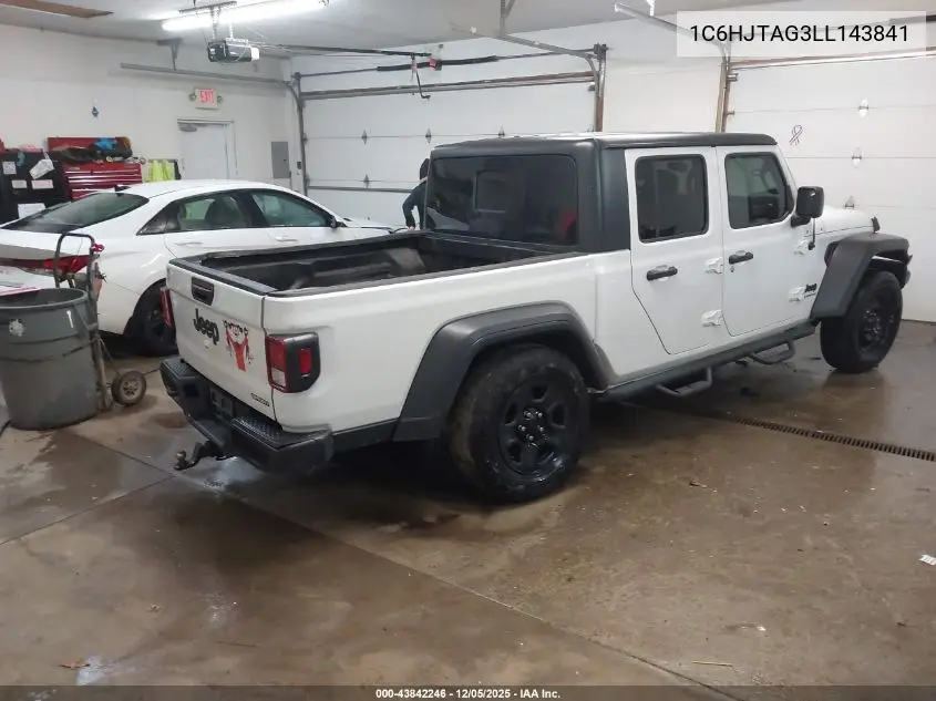 1C6HJTAG3LL143841 2020 Jeep Gladiator Sport 4X4