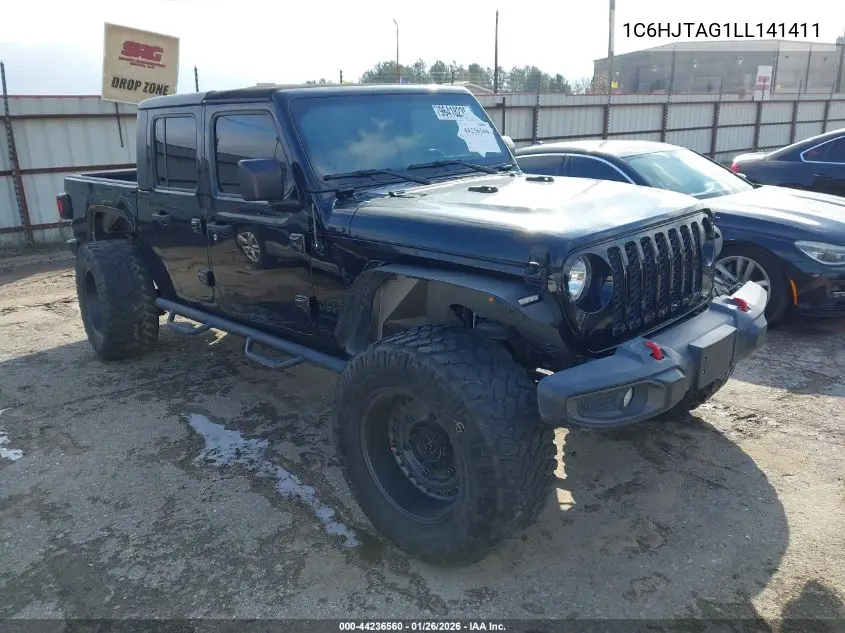 1C6HJTAG1LL141411 2020 Jeep Gladiator Sport S 4X4