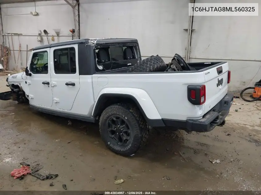 1C6HJTAG8ML560325 2021 Jeep Gladiator Willys 4X4