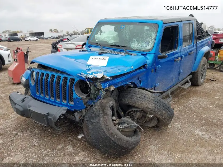 1C6HJTAG0ML514777 2021 Jeep Gladiator 80Th Anniversary 4X4