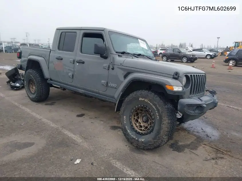 1C6HJTFG7ML602699 2021 Jeep Gladiator Overland 4X4