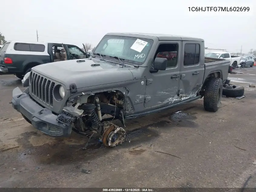 1C6HJTFG7ML602699 2021 Jeep Gladiator Overland 4X4