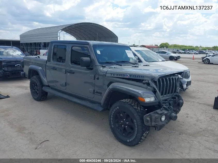 1C6JJTAMXNL137237 2022 Jeep Gladiator Texas Trail 4X4