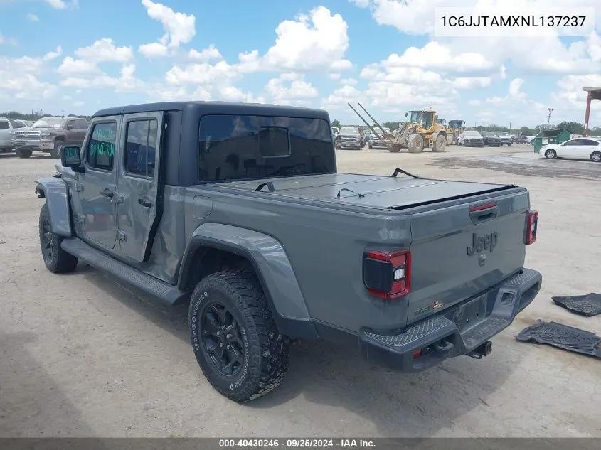 1C6JJTAMXNL137237 2022 Jeep Gladiator Texas Trail 4X4