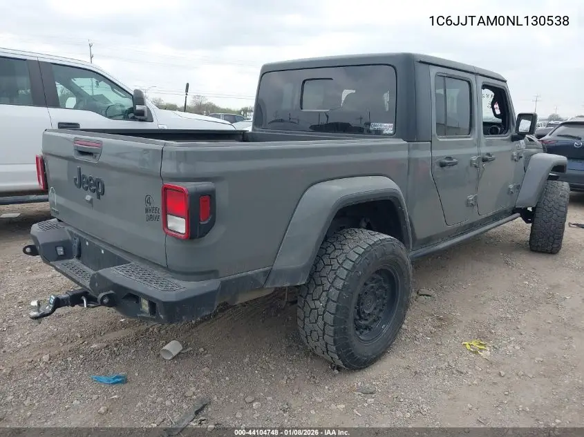 1C6JJTAM0NL130538 2022 Jeep Gladiator Willys 4X4