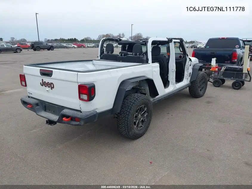 1C6JJTEG7NL111778 2022 Jeep Gladiator Mojave 4X4