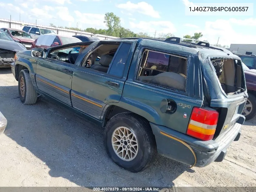 1993 Jeep Grand Cherokee Limited VIN: 1J4GZ78S4PC600557 Lot: 40378379