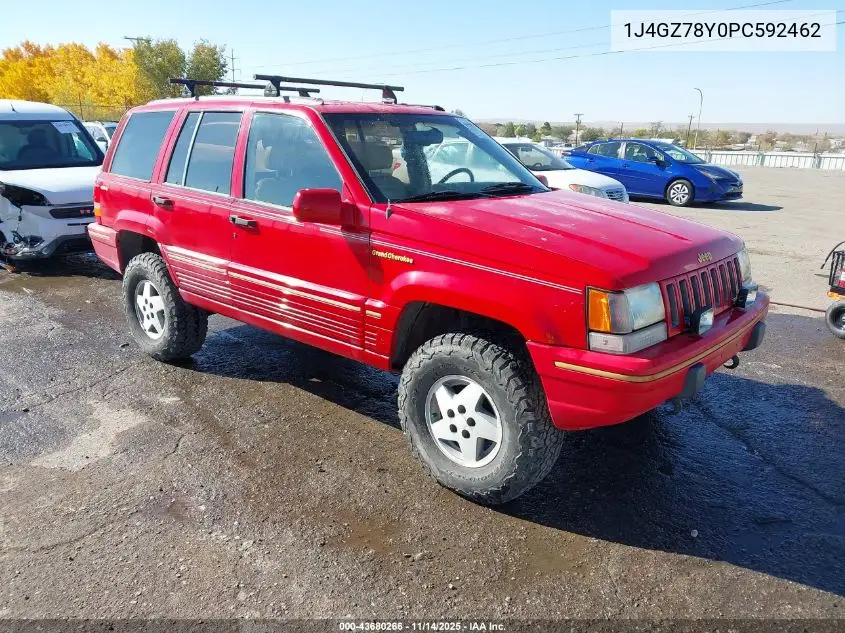 1J4GZ78Y0PC592462 1993 Jeep Grand Cherokee Limited