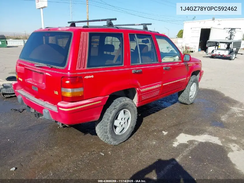 1J4GZ78Y0PC592462 1993 Jeep Grand Cherokee Limited