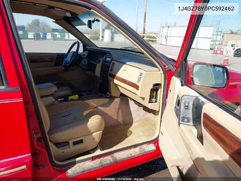 1J4GZ78Y0PC592462 1993 Jeep Grand Cherokee Limited