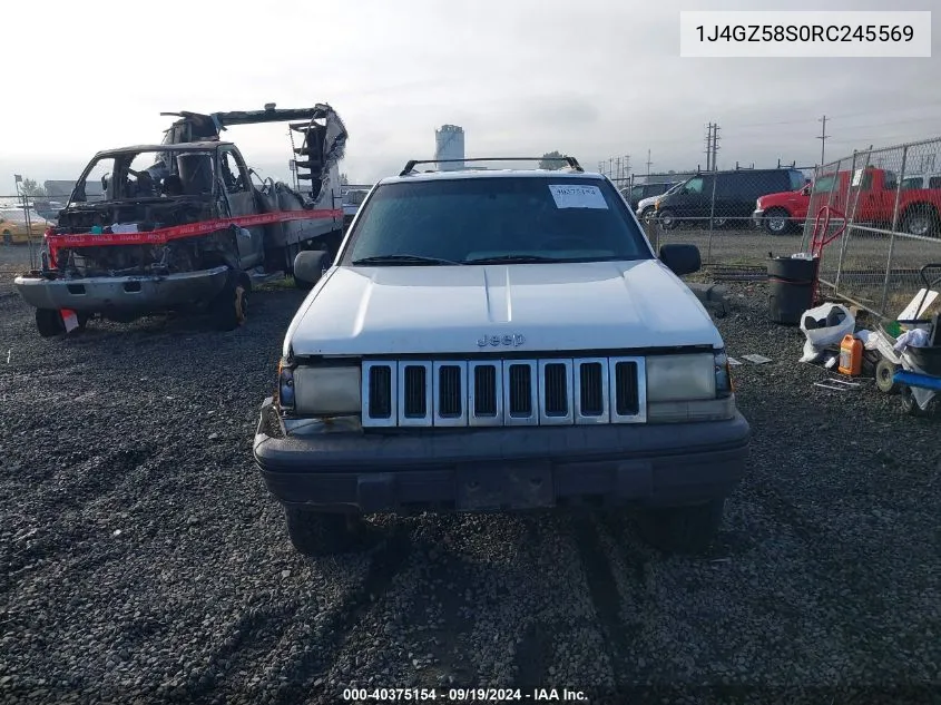 1994 Jeep Grand Cherokee Laredo VIN: 1J4GZ58S0RC245569 Lot: 40375154