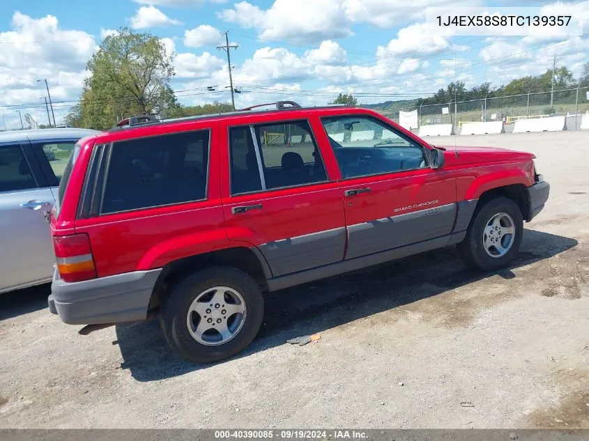 1996 Jeep Grand Cherokee Laredo VIN: 1J4EX58S8TC139357 Lot: 40390085