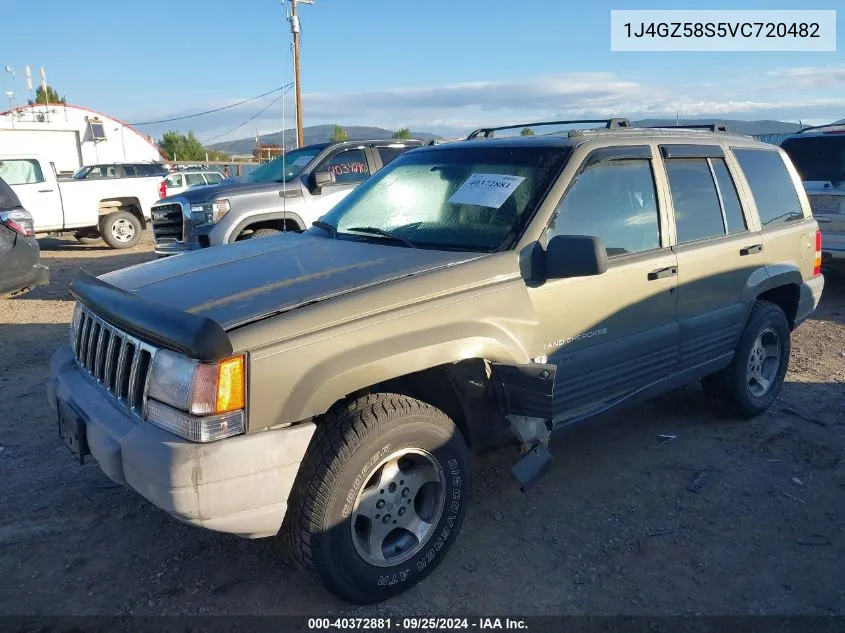 1997 Jeep Grand Cherokee Laredo/Tsi VIN: 1J4GZ58S5VC720482 Lot: 40372881