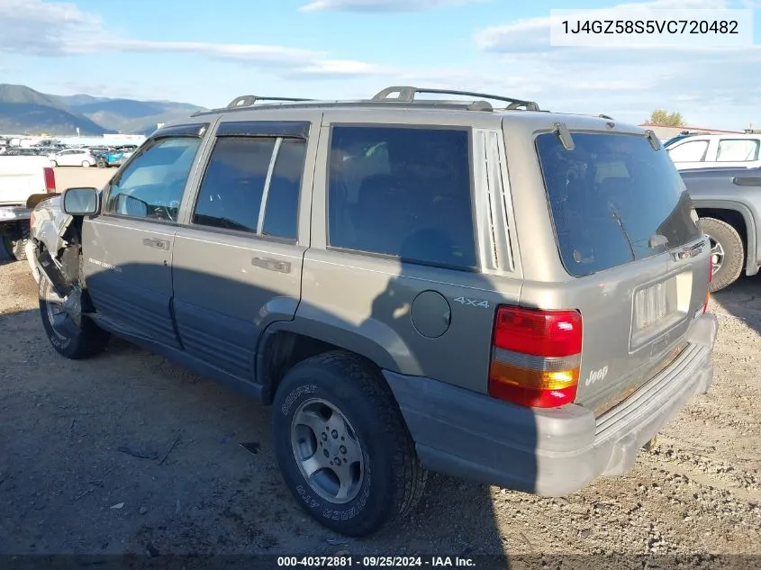 1997 Jeep Grand Cherokee Laredo/Tsi VIN: 1J4GZ58S5VC720482 Lot: 40372881