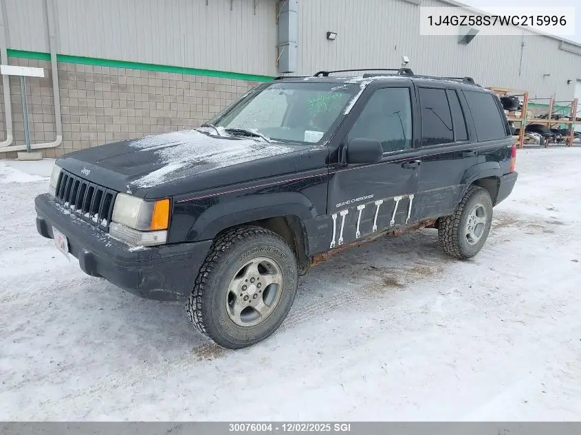 1J4GZ58S7WC215996 1998 Jeep Grand Cherokee Laredo/Tsi