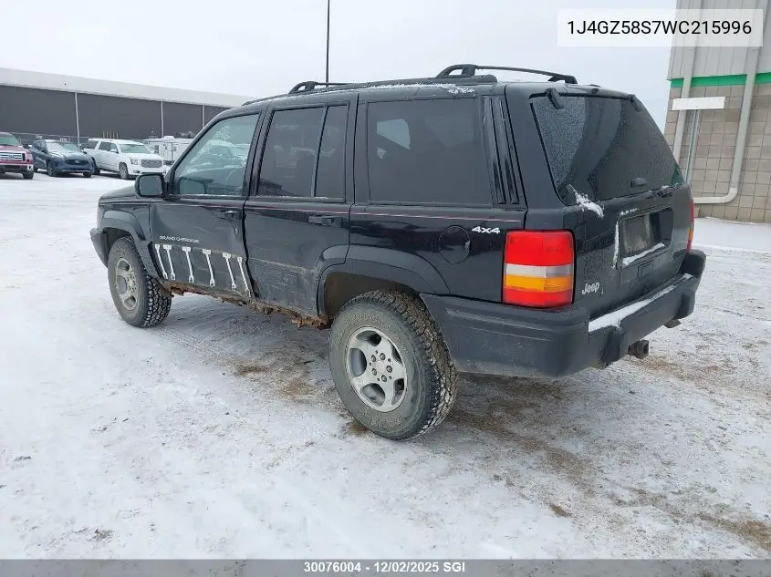 1J4GZ58S7WC215996 1998 Jeep Grand Cherokee Laredo/Tsi