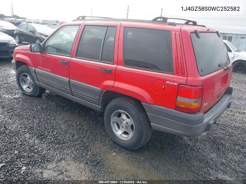 1J4GZ58S0WC252582 1998 Jeep Grand Cherokee Laredo
