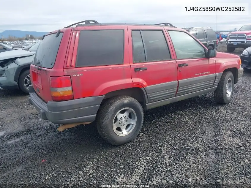 1J4GZ58S0WC252582 1998 Jeep Grand Cherokee Laredo