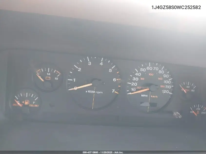 1J4GZ58S0WC252582 1998 Jeep Grand Cherokee Laredo