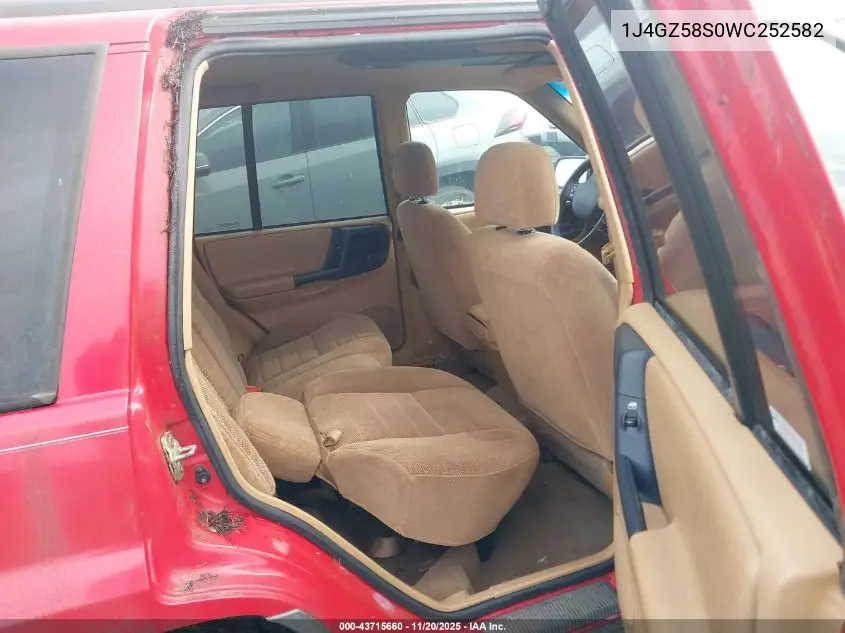 1J4GZ58S0WC252582 1998 Jeep Grand Cherokee Laredo