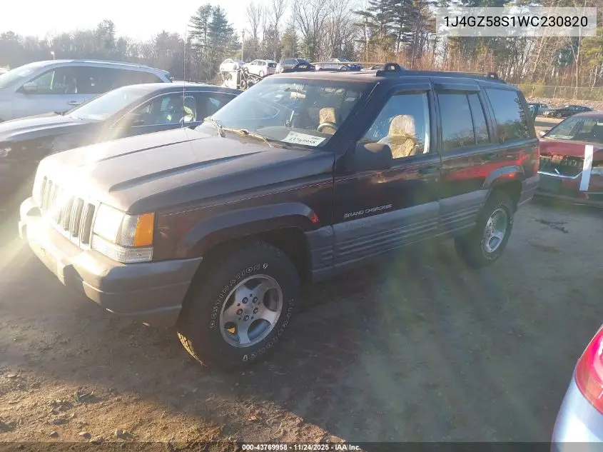 1J4GZ58S1WC230820 1998 Jeep Grand Cherokee Laredo